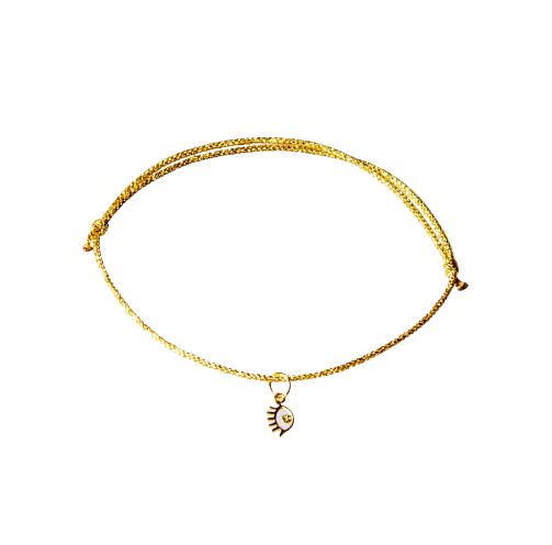 Third Eye Thread Bracelet (Solid 14kt Gold)