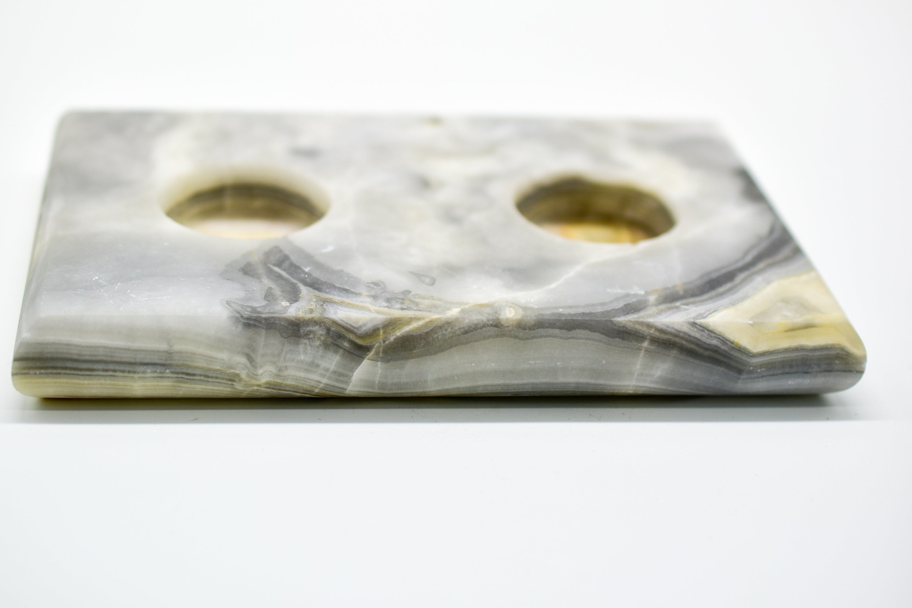 Onyx Duet Tea Candle Holder