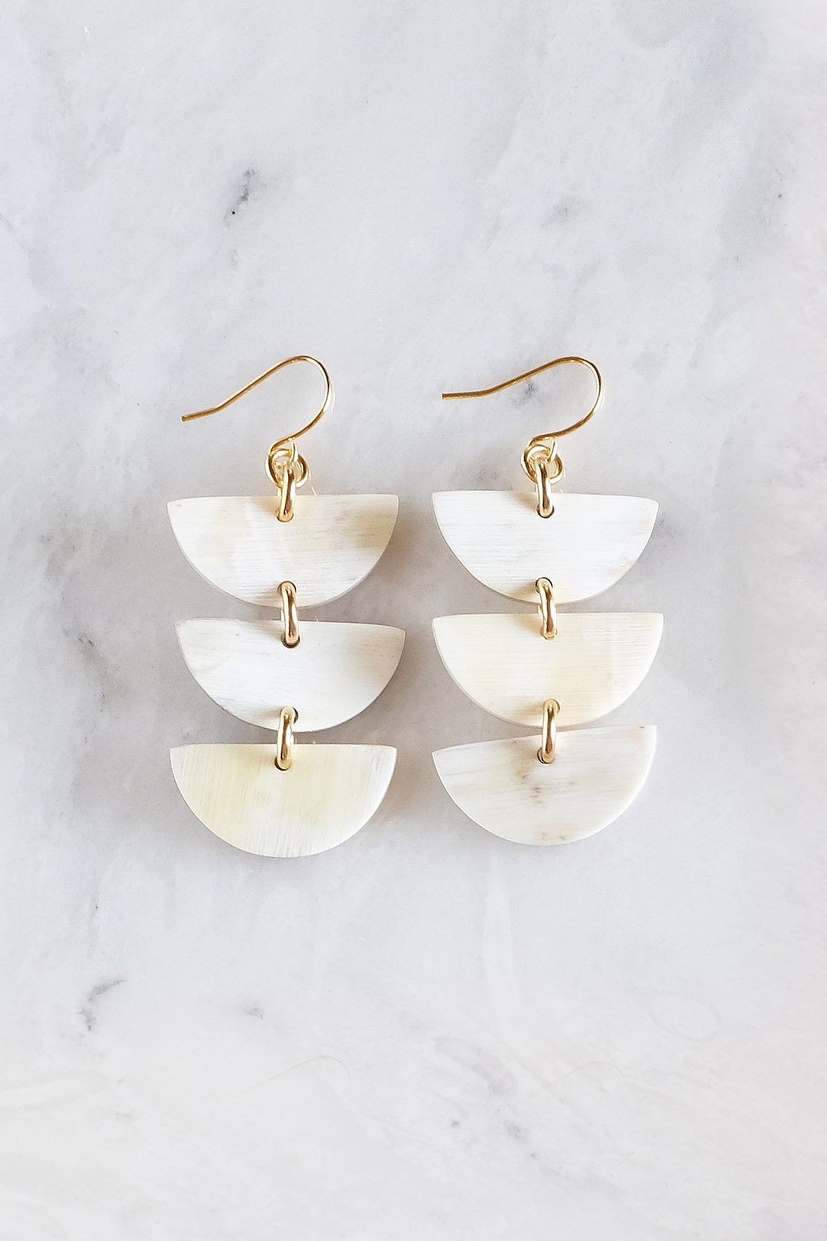 Aquaterra Crescent Drop Earrings