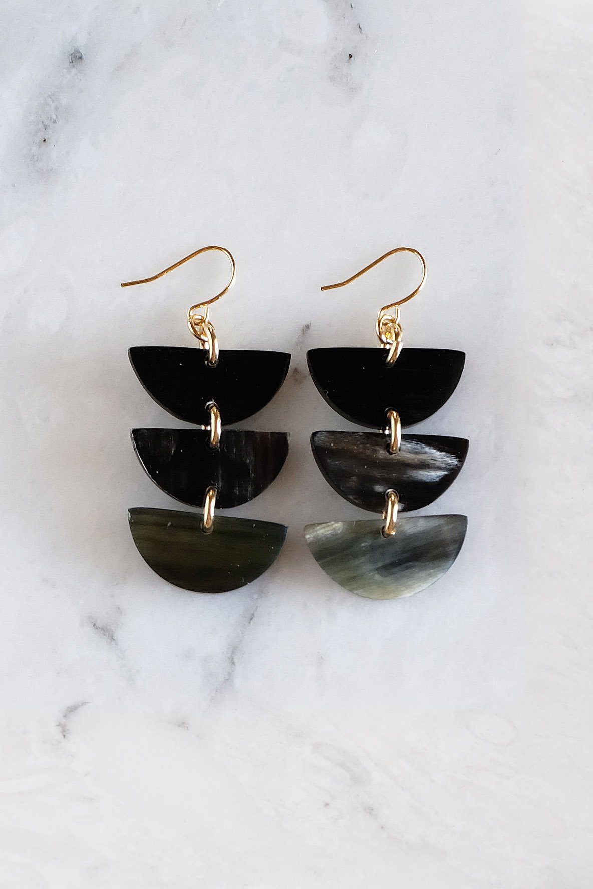 Aquaterra Crescent Drop Earrings