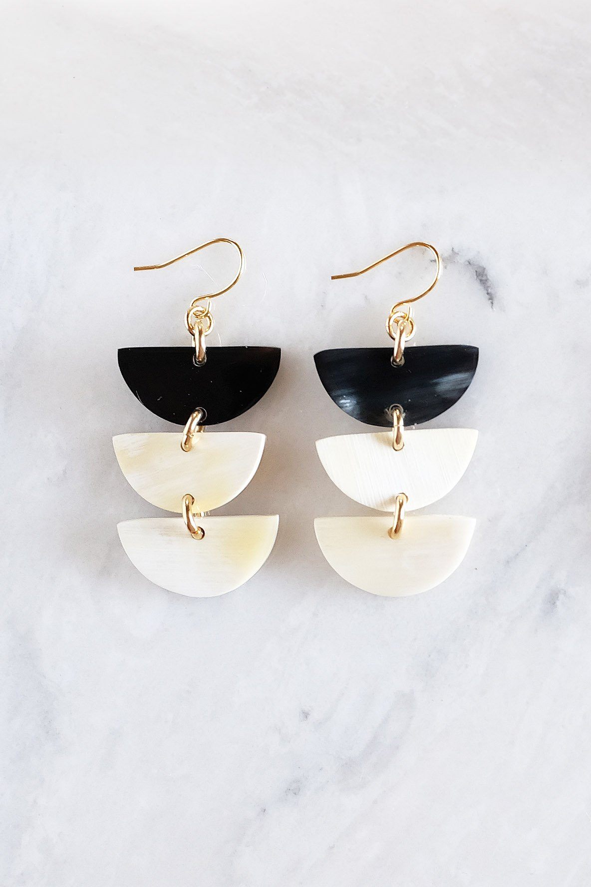 Aquaterra Crescent Drop Earrings