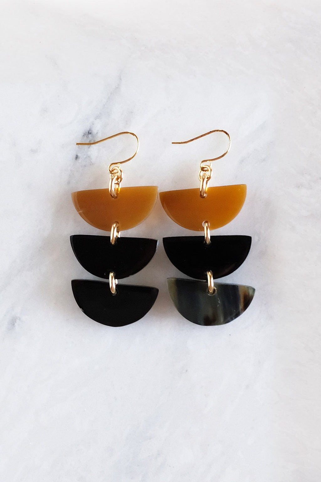 Aquaterra Crescent Drop Earrings