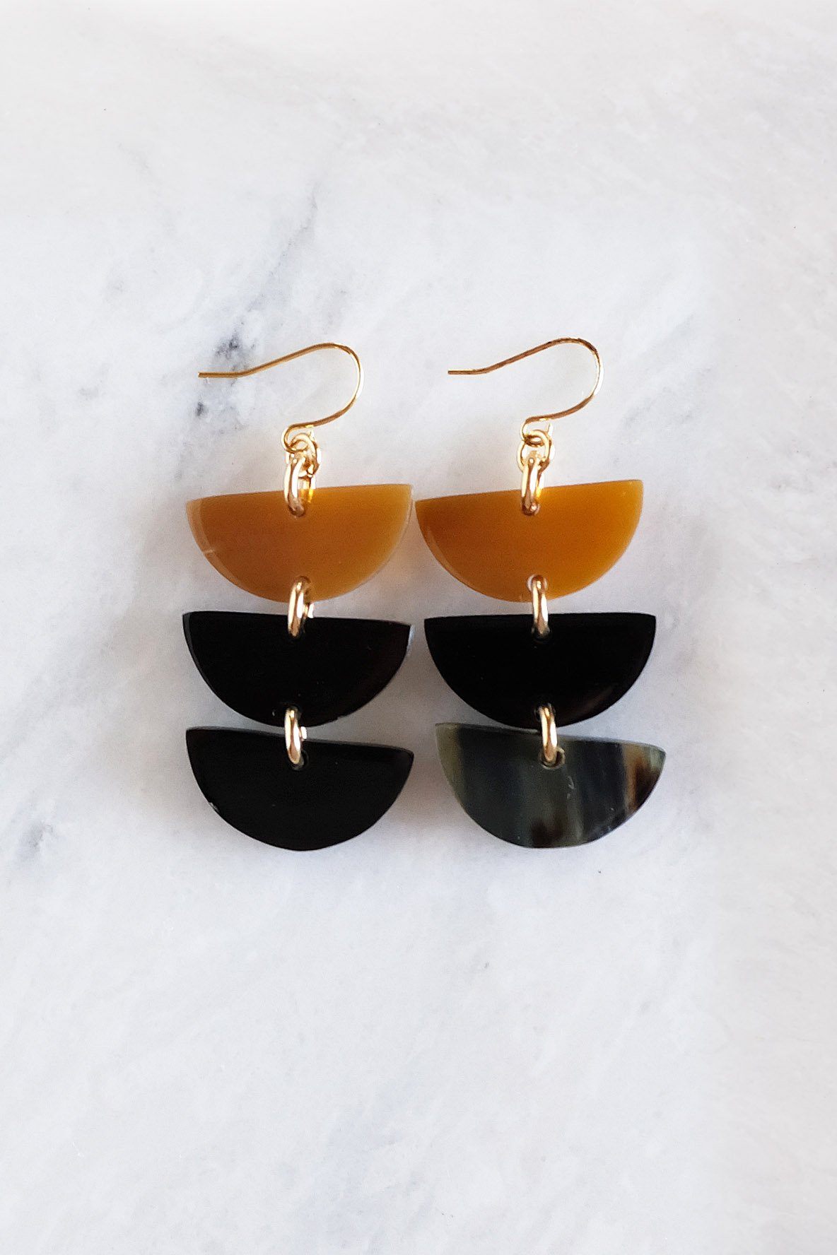 Aquaterra Crescent Drop Earrings