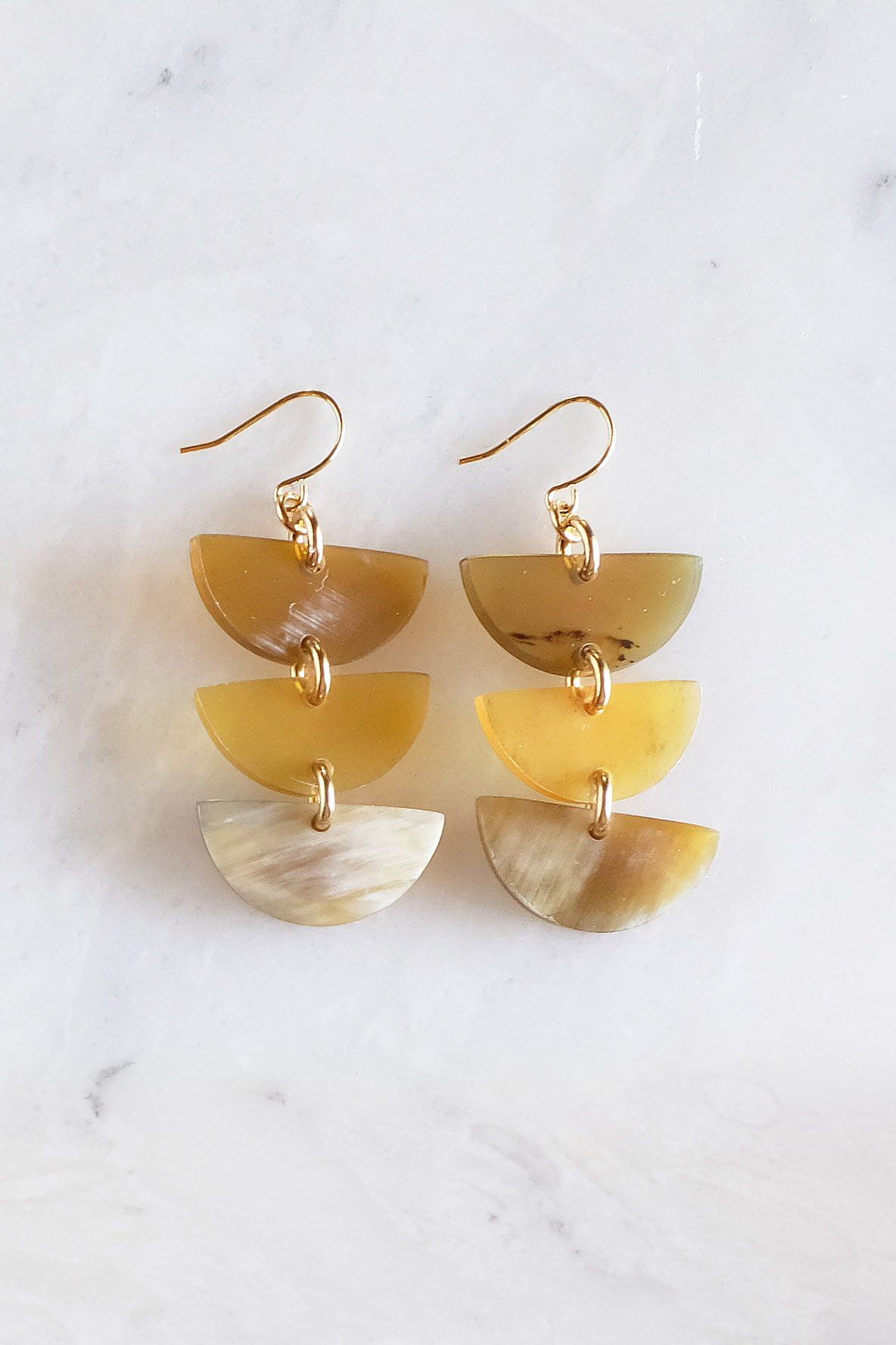 Aquaterra Crescent Drop Earrings