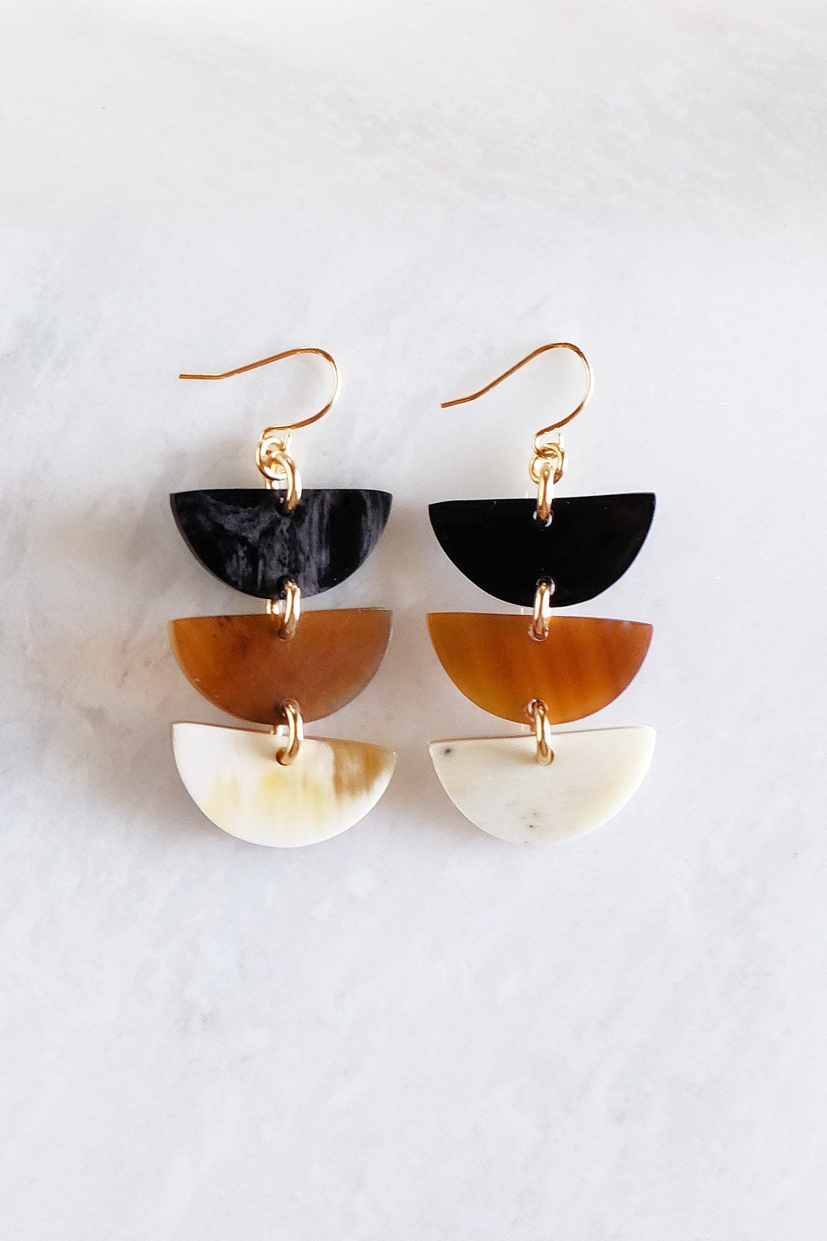Aquaterra Crescent Drop Earrings