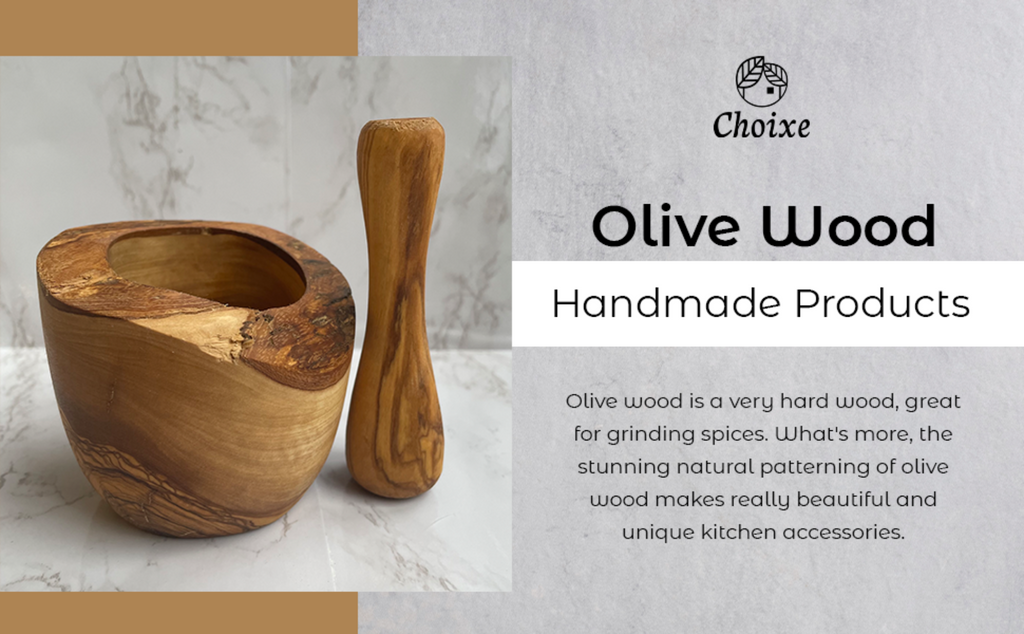 Olivewood Alchemist Mortar & Pestal