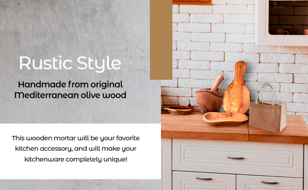 Olivewood Alchemist Mortar & Pestal