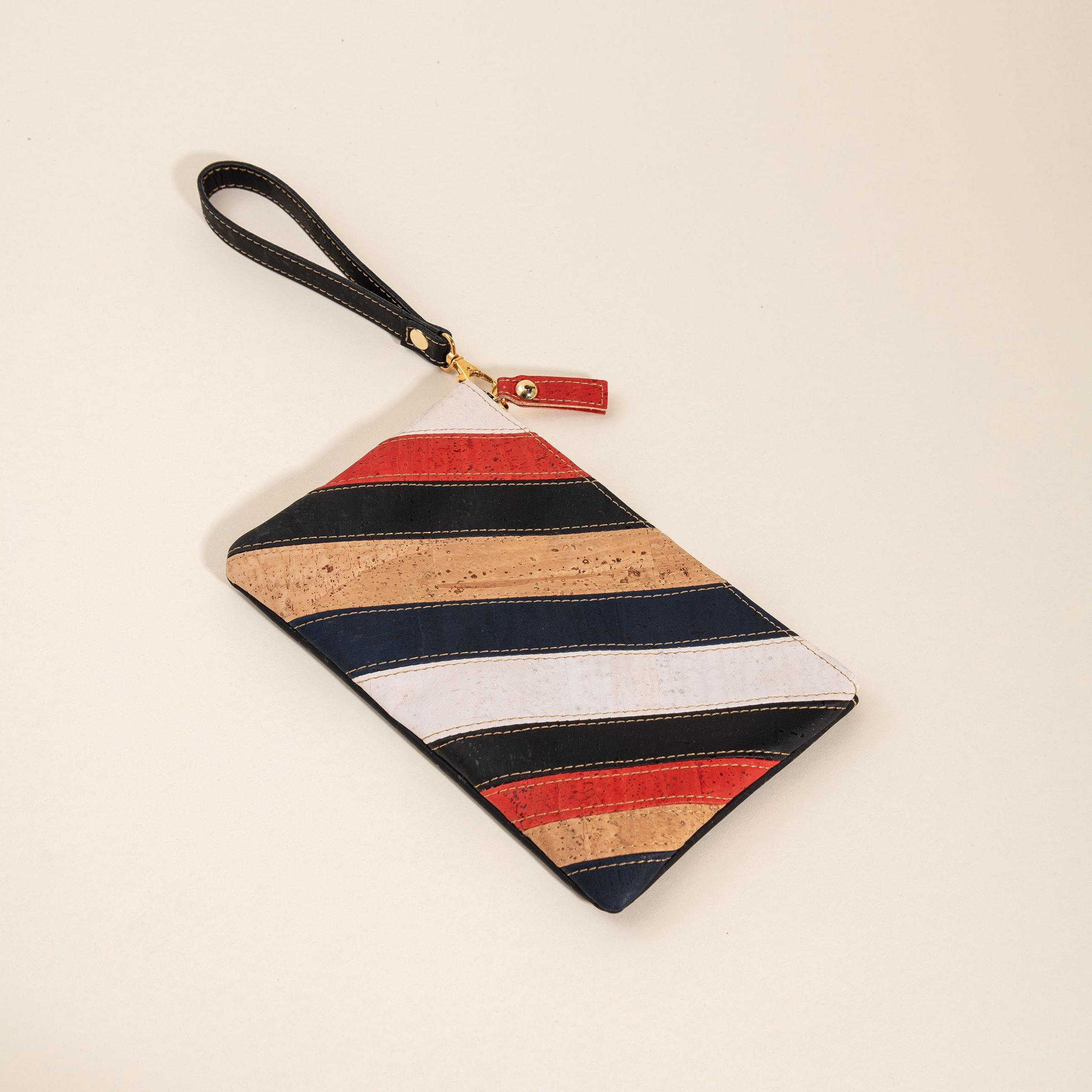 Strata Cork Wristlet
