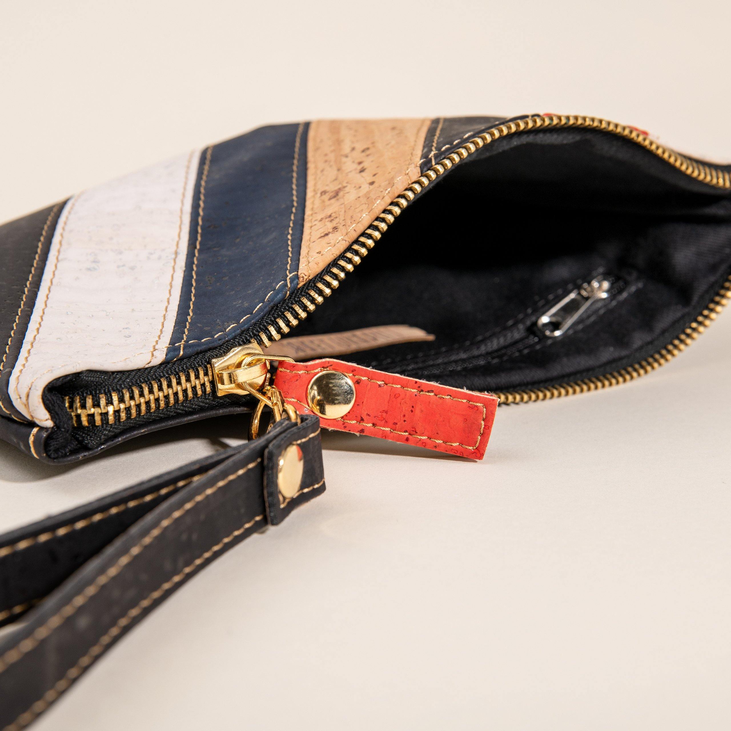 Strata Cork Wristlet