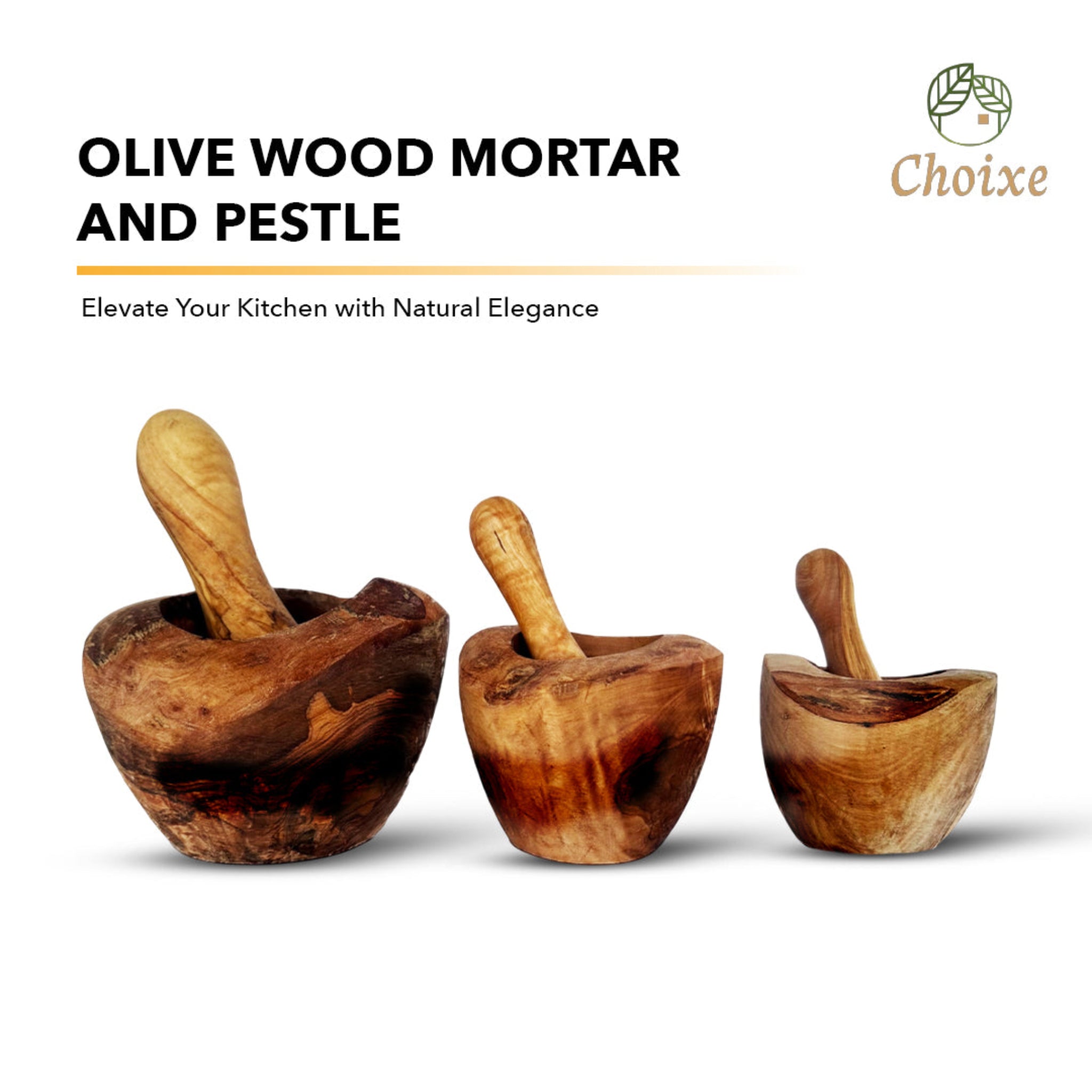 Olivewood Alchemist Mortar & Pestal