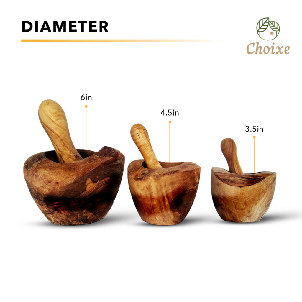 Olivewood Alchemist Mortar & Pestal