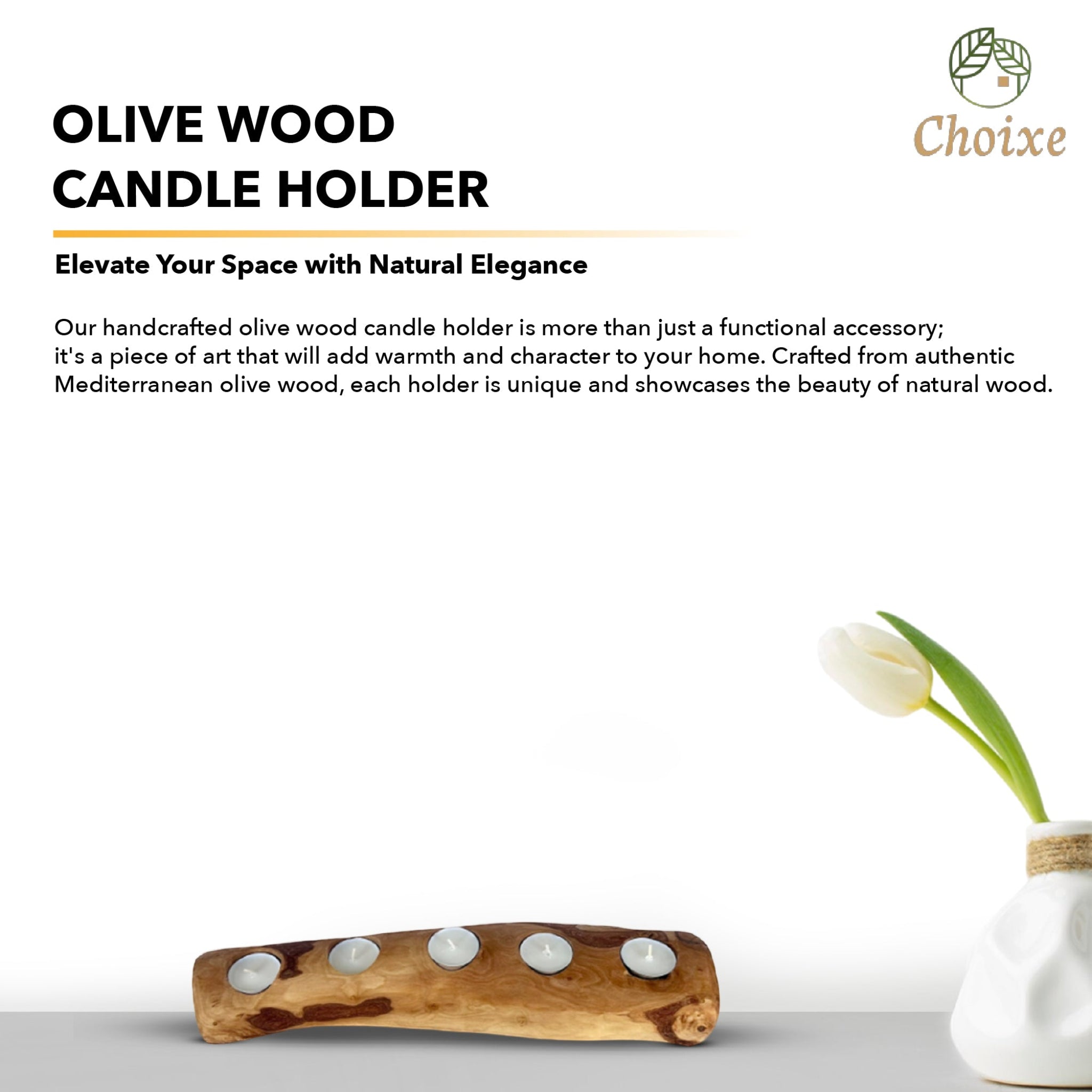 Olive Trinity Tea Candle Holder