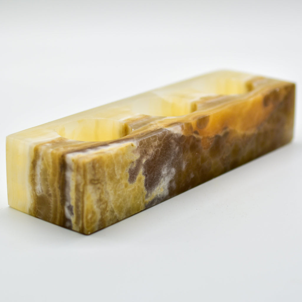 Onyx Trinity Tea Candle Holder