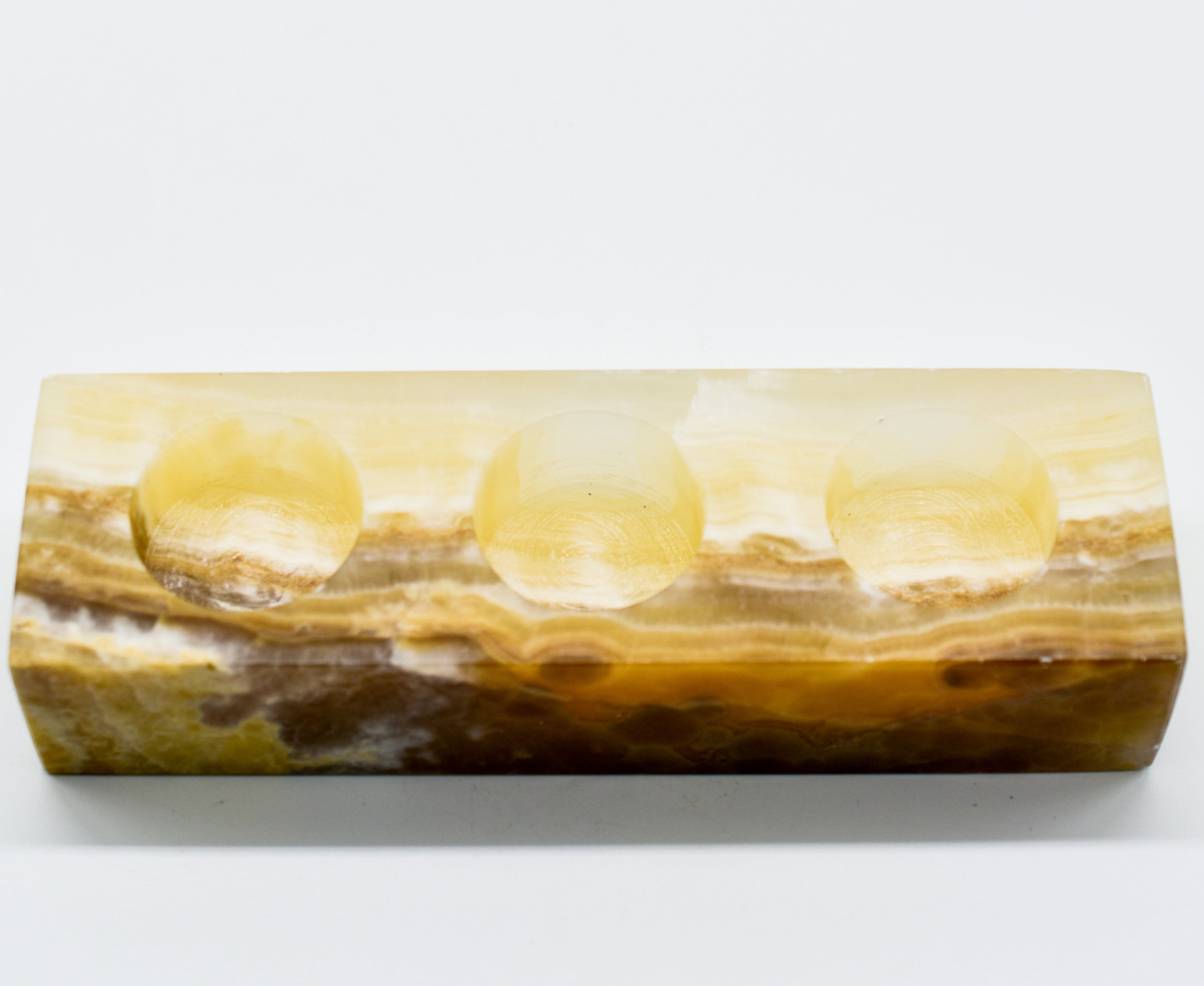 Onyx Trinity Tea Candle Holder