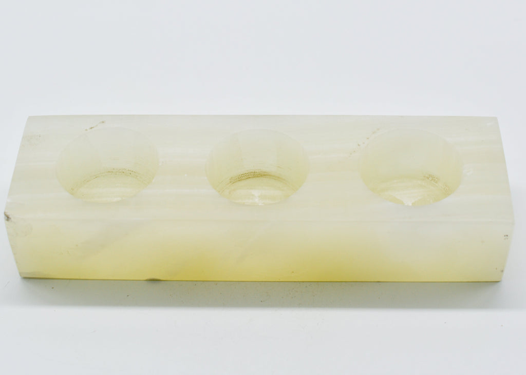 Onyx Trinity Tea Candle Holder