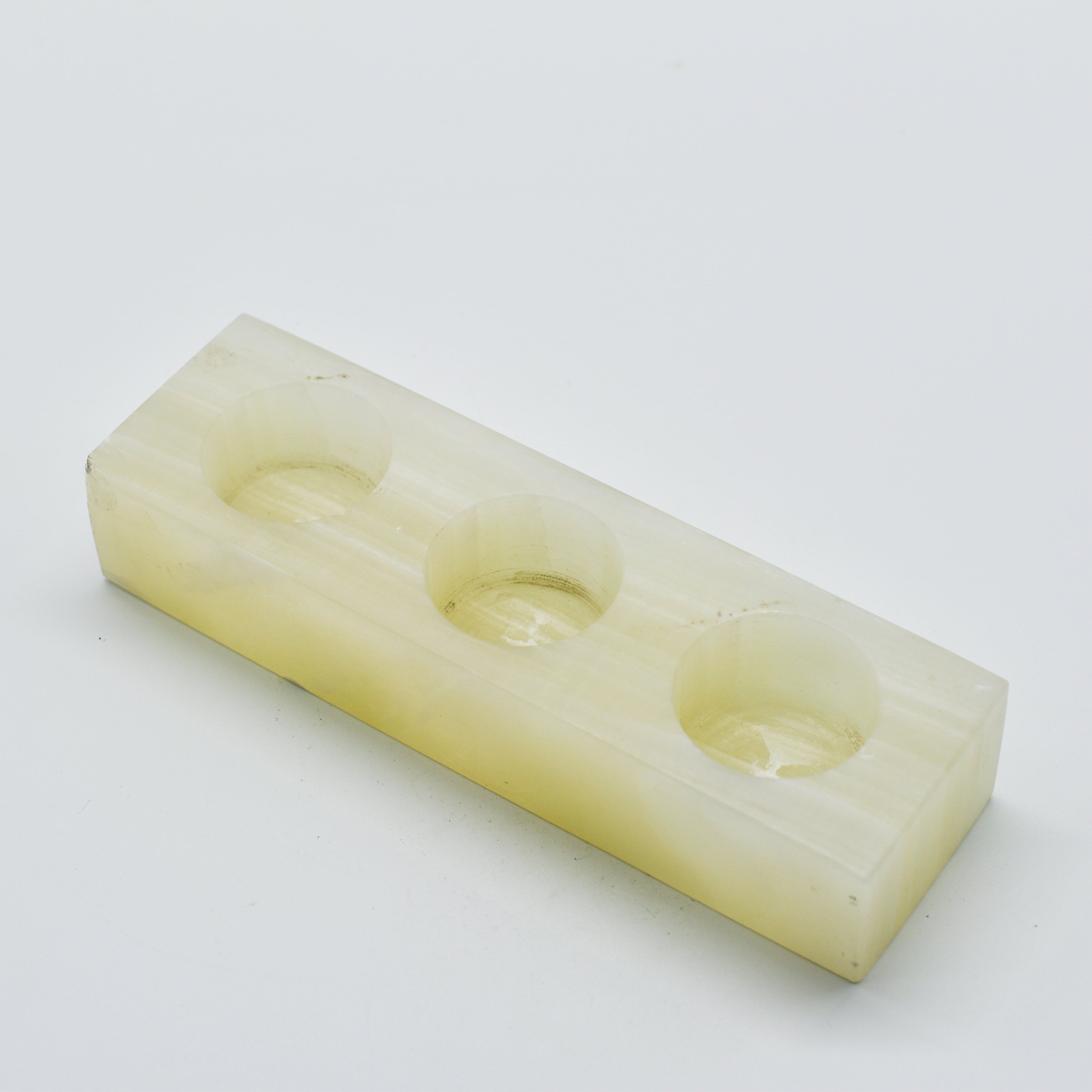 Onyx Trinity Tea Candle Holder