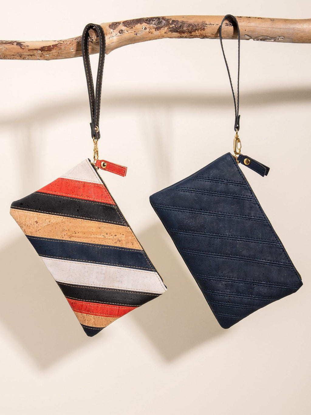 Strata Cork Wristlet
