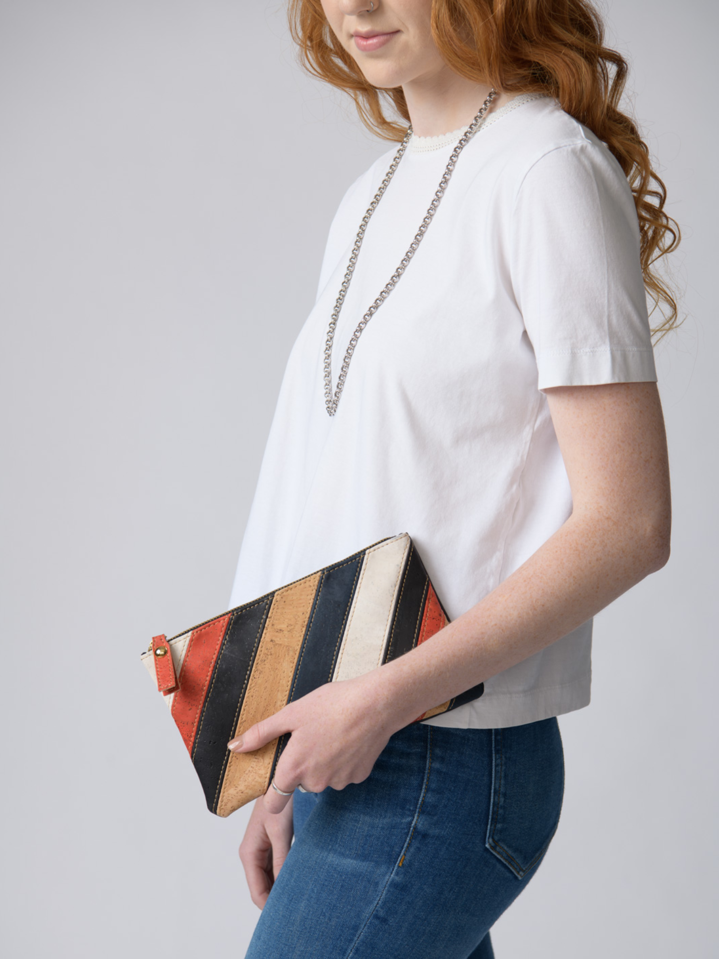 Strata Cork Wristlet