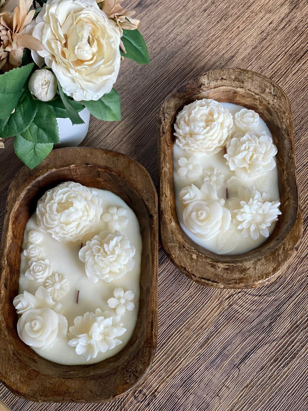 Ember & Aether Carved Florals Candle
