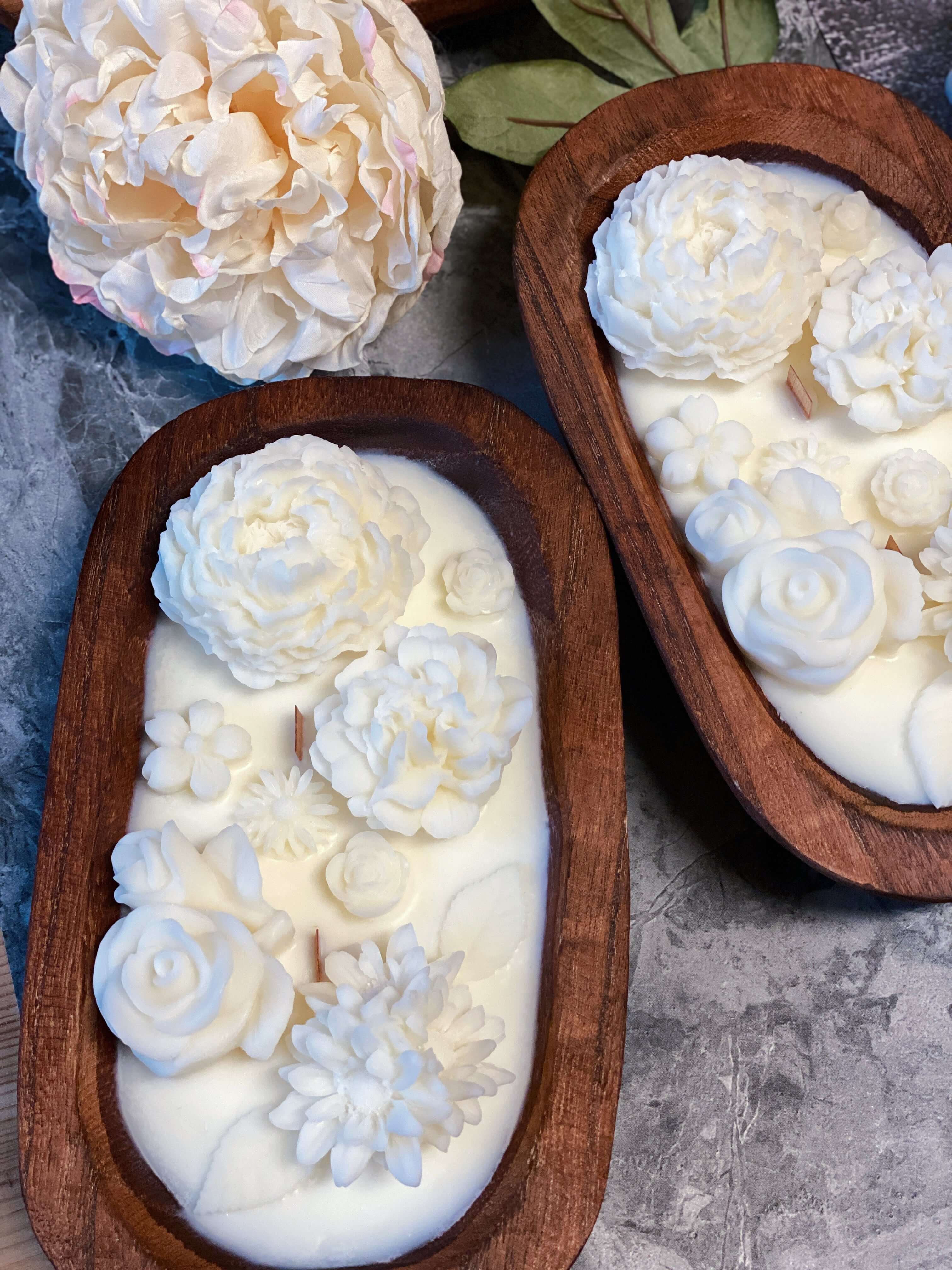 Ember & Aether Carved Florals Candle