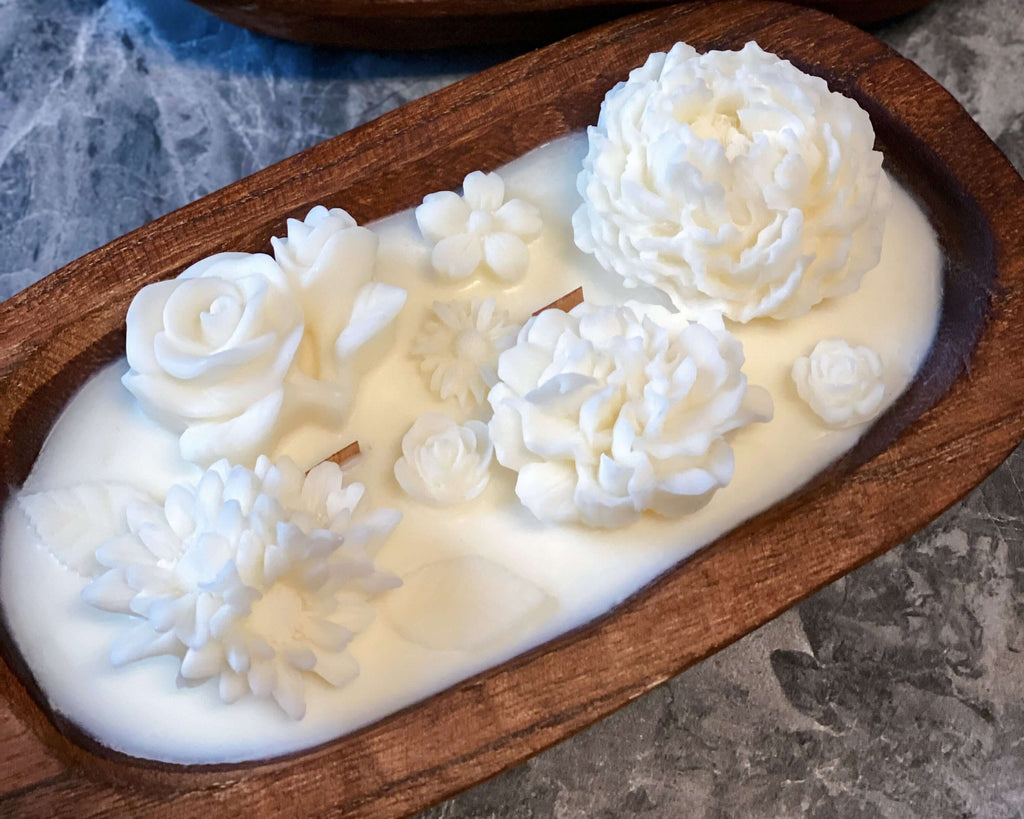 Ember & Aether Carved Florals Candle
