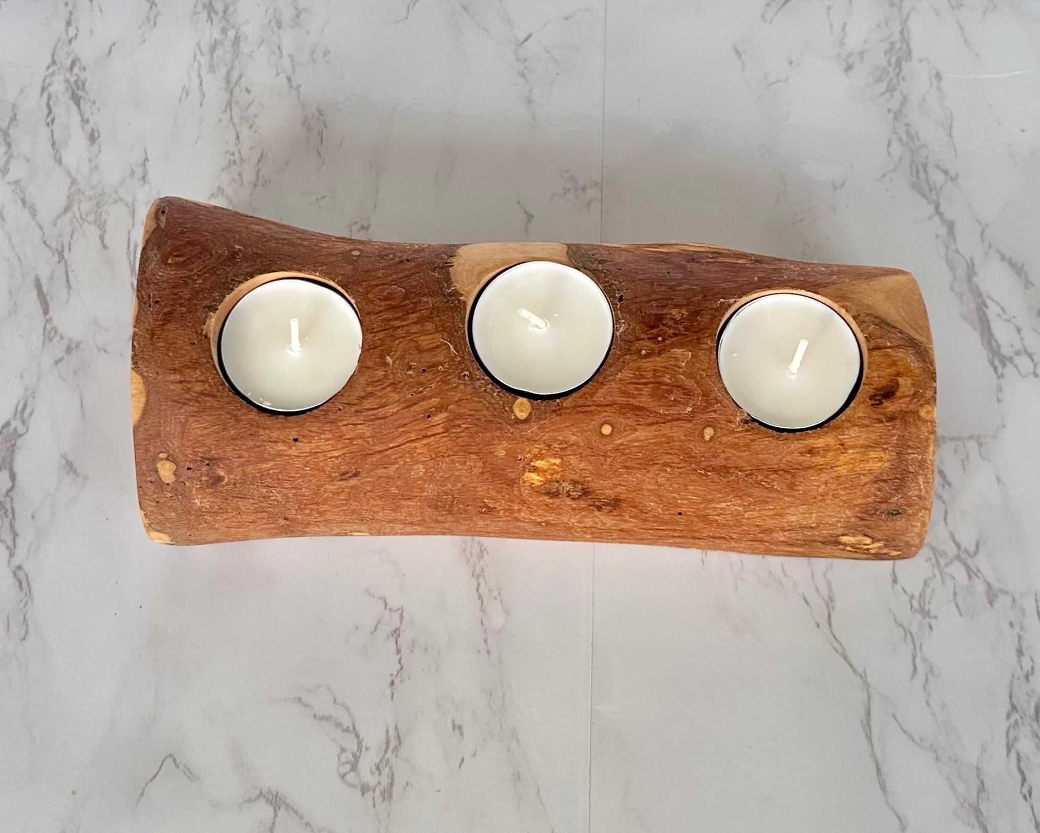 Olive Trinity Tea Candle Holder