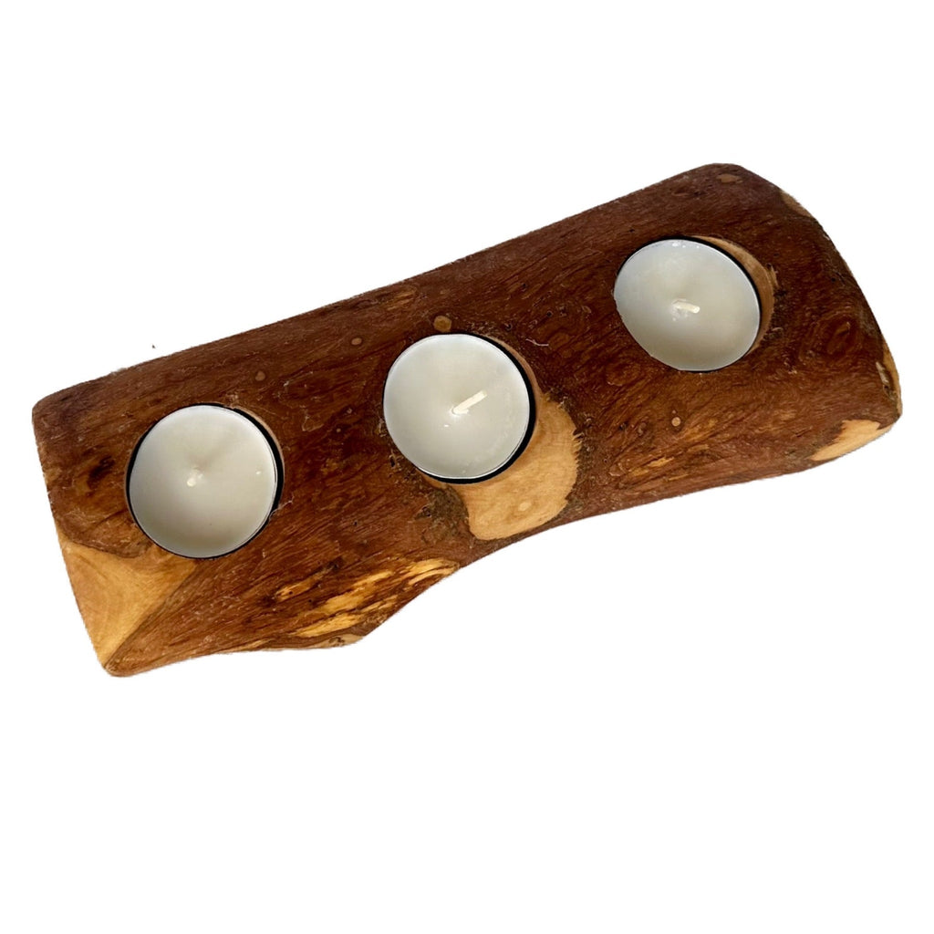 Olive Trinity Tea Candle Holder