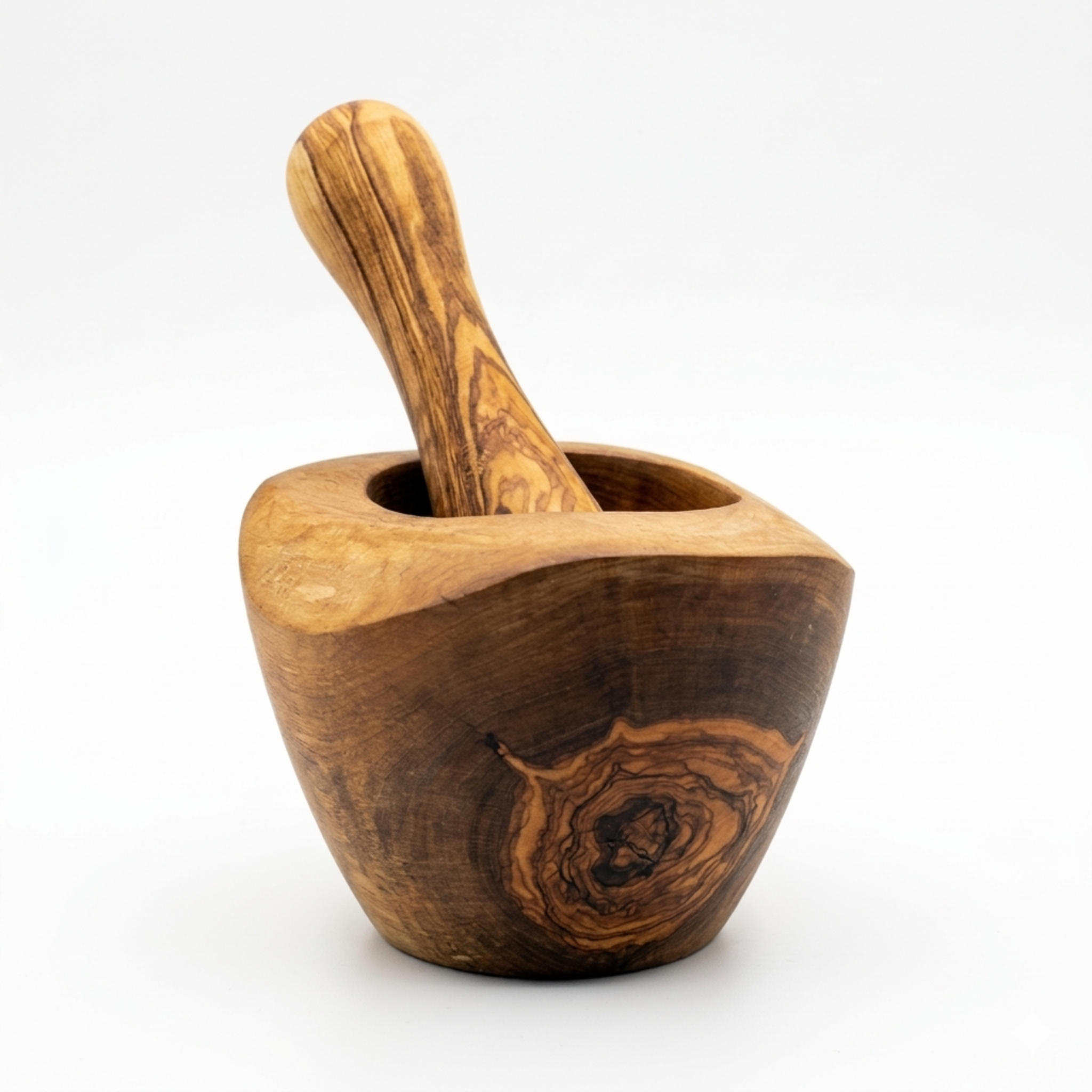 Olivewood Alchemist Mortar & Pestal