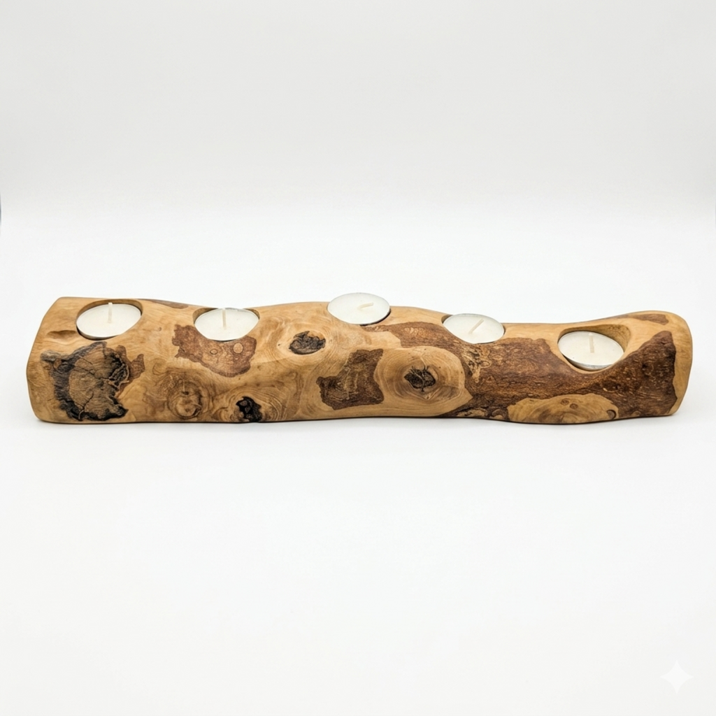Olive Trinity Tea Candle Holder
