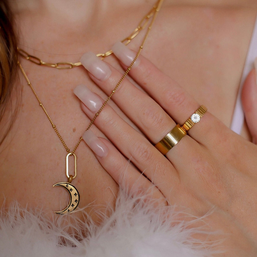 Goddess Crescent Necklace
