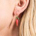Evil Eye Stud Earrings (Solid Gold)
